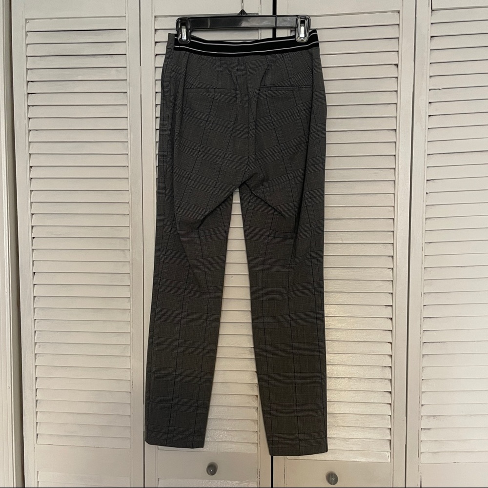 Zara Basic Cropped Checkered Slacks S - image 4